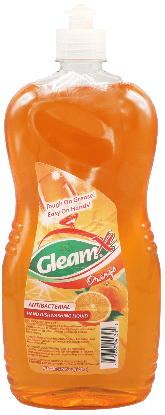 Gleam Dishwashing Liquid Orange